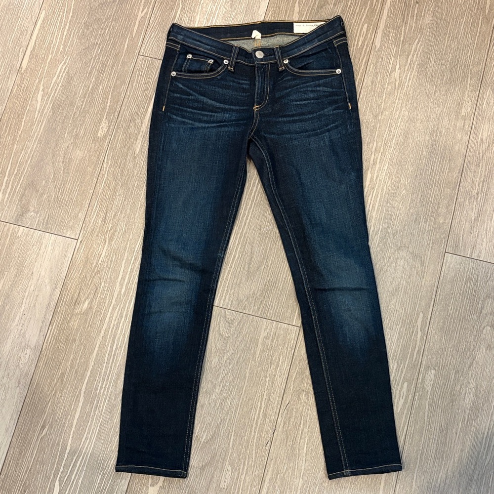 rag & bone Women's Dark Indigo Skinny Jeans